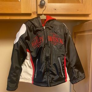 Never worn Harley Davidson REVERSIBLE winter Jacket coat in perfect condition.